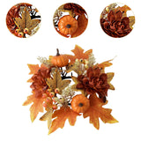 Maxbell Candle Ring Decor Gifts Artificial Wreath for Dining Room Farmhouse Festival