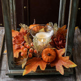 Maxbell Candle Ring Decor Gifts Artificial Wreath for Dining Room Farmhouse Festival