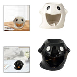 Maxbell Essential Oil Burner Aroma Oil Warmer Porcelain Ornament for Office Yoga White