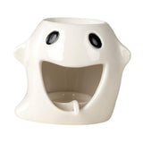 Maxbell Essential Oil Burner Aroma Oil Warmer Porcelain Ornament for Office Yoga White
