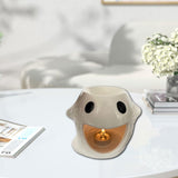 Maxbell Essential Oil Burner Aroma Oil Warmer Porcelain Ornament for Office Yoga White