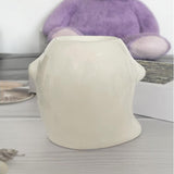 Maxbell Essential Oil Burner Aroma Oil Warmer Porcelain Ornament for Office Yoga White