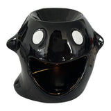 Maxbell Essential Oil Burner Aroma Oil Warmer Porcelain Ornament for Office Yoga Black