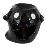 Maxbell Essential Oil Burner Aroma Oil Warmer Porcelain Ornament for Office Yoga Black