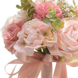 Maxbell Wedding Bouquet Centerpieces Romantic Hand Flower for Party Photo Props Home Pink