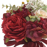 Maxbell Wedding Bouquet Centerpieces Romantic Hand Flower for Party Photo Props Home Red