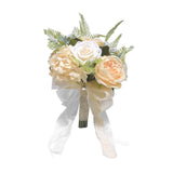 Maxbell Wedding Bridal Bouquet Rose Flower for Ceremony Farmhouse Wedding Decor Light Yellow