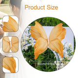 Maxbell Artificial Butterfly Decoration DIY Giant Butterfly for Wedding Bedroom Wall Orange
