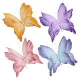 Maxbell Artificial Butterfly Decoration DIY Giant Butterfly for Wedding Bedroom Wall Orange