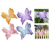Maxbell Artificial Butterfly Decoration DIY Giant Butterfly for Wedding Bedroom Wall Orange