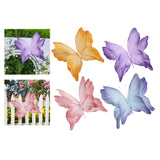 Maxbell Artificial Butterfly Decoration DIY Giant Butterfly for Wedding Bedroom Wall Orange