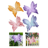 Maxbell Artificial Butterfly Decoration DIY Giant Butterfly for Wedding Bedroom Wall Orange