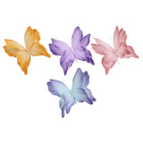 Maxbell Artificial Butterfly Decoration DIY Giant Butterfly for Wedding Bedroom Wall Orange