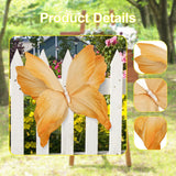 Maxbell Artificial Butterfly Decoration DIY Giant Butterfly for Wedding Bedroom Wall Orange