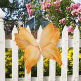 Maxbell Artificial Butterfly Decoration DIY Giant Butterfly for Wedding Bedroom Wall Orange