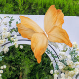 Maxbell Artificial Butterfly Decoration DIY Giant Butterfly for Wedding Bedroom Wall Orange