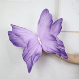 Maxbell Artificial Butterfly Decoration DIY Giant Butterfly for Wedding Bedroom Wall Purple