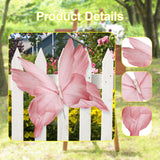 Maxbell Artificial Butterfly Decoration DIY Giant Butterfly for Wedding Bedroom Wall Pink