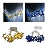 Maxbell Star of Lights String Lights Decorations for Shabbat Hanukkah Chanukah gold