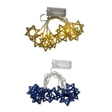 Maxbell Star of Lights String Lights Decorations for Shabbat Hanukkah Chanukah gold