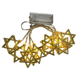 Maxbell Star of Lights String Lights Decorations for Shabbat Hanukkah Chanukah gold