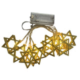 Maxbell Star of Lights String Lights Decorations for Shabbat Hanukkah Chanukah gold