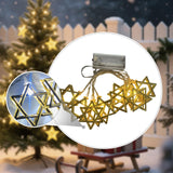 Maxbell Star of Lights String Lights Decorations for Shabbat Hanukkah Chanukah gold