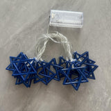 Maxbell Star of Lights String Lights Decorations for Shabbat Hanukkah Chanukah blue