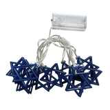 Maxbell Star of Lights String Lights Decorations for Shabbat Hanukkah Chanukah blue