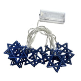 Maxbell Star of Lights String Lights Decorations for Shabbat Hanukkah Chanukah blue