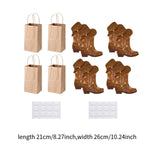 Maxbell Western Cowboy Boots Flower Boxes DIY for Anniversary Wedding Supplies Table