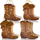 Maxbell Western Cowboy Boots Flower Boxes DIY for Anniversary Wedding Supplies Table