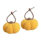 Maxbell 2x Pumpkin Keychain Lovely Pumpkin Plush Pendant for Handbag Tote Decoration