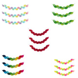 Maxbell 3Pcs Paper Fans Garland Banner Background for Wedding Bachelorette Valentine Macaron