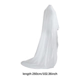 Maxbell Bridal Veil 260cm Two Tier Dress up Headwear for Prom Proposal Bridal Shower