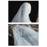 Maxbell Bridal Veil 260cm Two Tier Dress up Headwear for Prom Proposal Bridal Shower
