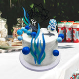 Maxbell 22 Pieces Shark Cake Toppers for Baby Shower Anniversary Valentines Day