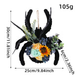 Maxbell Halloween Wreath Decor Decorative Hanging Ornament for Home Restaurant Porch