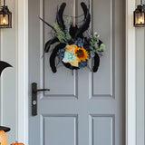 Maxbell Halloween Wreath Decor Decorative Hanging Ornament for Home Restaurant Porch