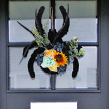 Maxbell Halloween Wreath Decor Decorative Hanging Ornament for Home Restaurant Porch