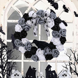 Maxbell Halloween Wreath Spooky Whimsical Halloween Decoration for Party Door Window