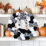 Maxbell Halloween Wreath Spooky Whimsical Halloween Decoration for Party Door Window