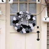 Maxbell Halloween Wreath Spooky Whimsical Halloween Decoration for Party Door Window