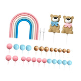 Maxbell 27 Pieces Cake Toppers Artwork for Congratulation Baking Decoration Festival