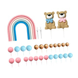 Maxbell 27 Pieces Cake Toppers Artwork for Congratulation Baking Decoration Festival