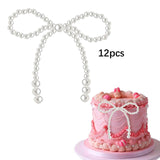 Maxbell 12 Pieces Cupcake Toppers Elegant for Bridal Engagement Bouquets Baby Shower