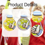 Maxbell Kids Award Medal Decor Team Participation Trophy for Games Gifts Party Favor Yellow