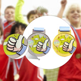 Maxbell Kids Award Medal Decor Team Participation Trophy for Games Gifts Party Favor Yellow