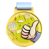 Maxbell Kids Award Medal Decor Team Participation Trophy for Games Gifts Party Favor Yellow