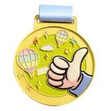 Maxbell Kids Award Medal Decor Team Participation Trophy for Games Gifts Party Favor Yellow